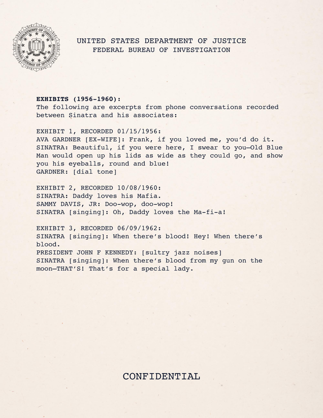 Illustration for article titled Revealed! The FBI’s Secret File On Frank Sinatra